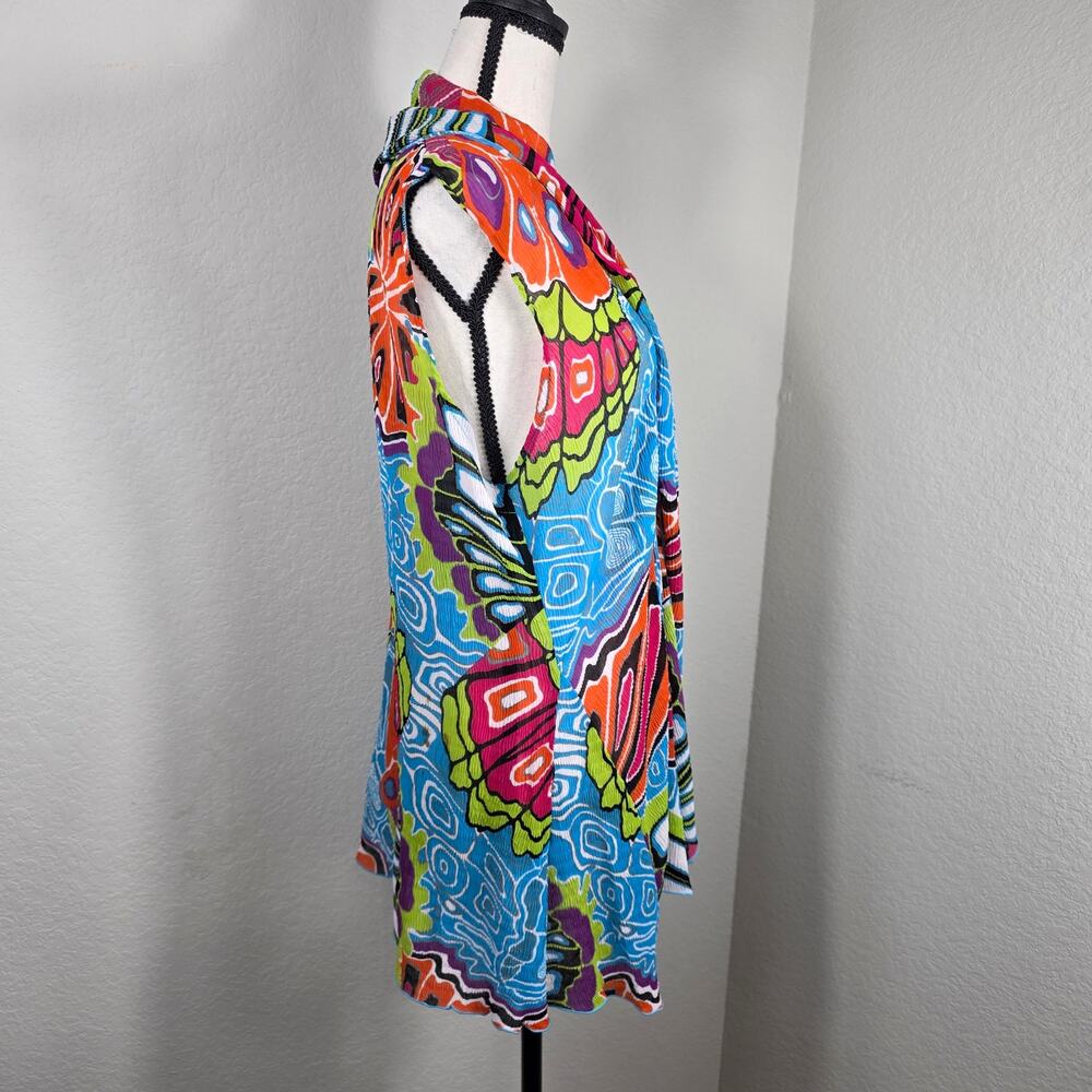 Plaza Collection Butterfly Kidcore Cardigan Womens L Multicolor Y2K Indie Artsy - Picture 6 of 9